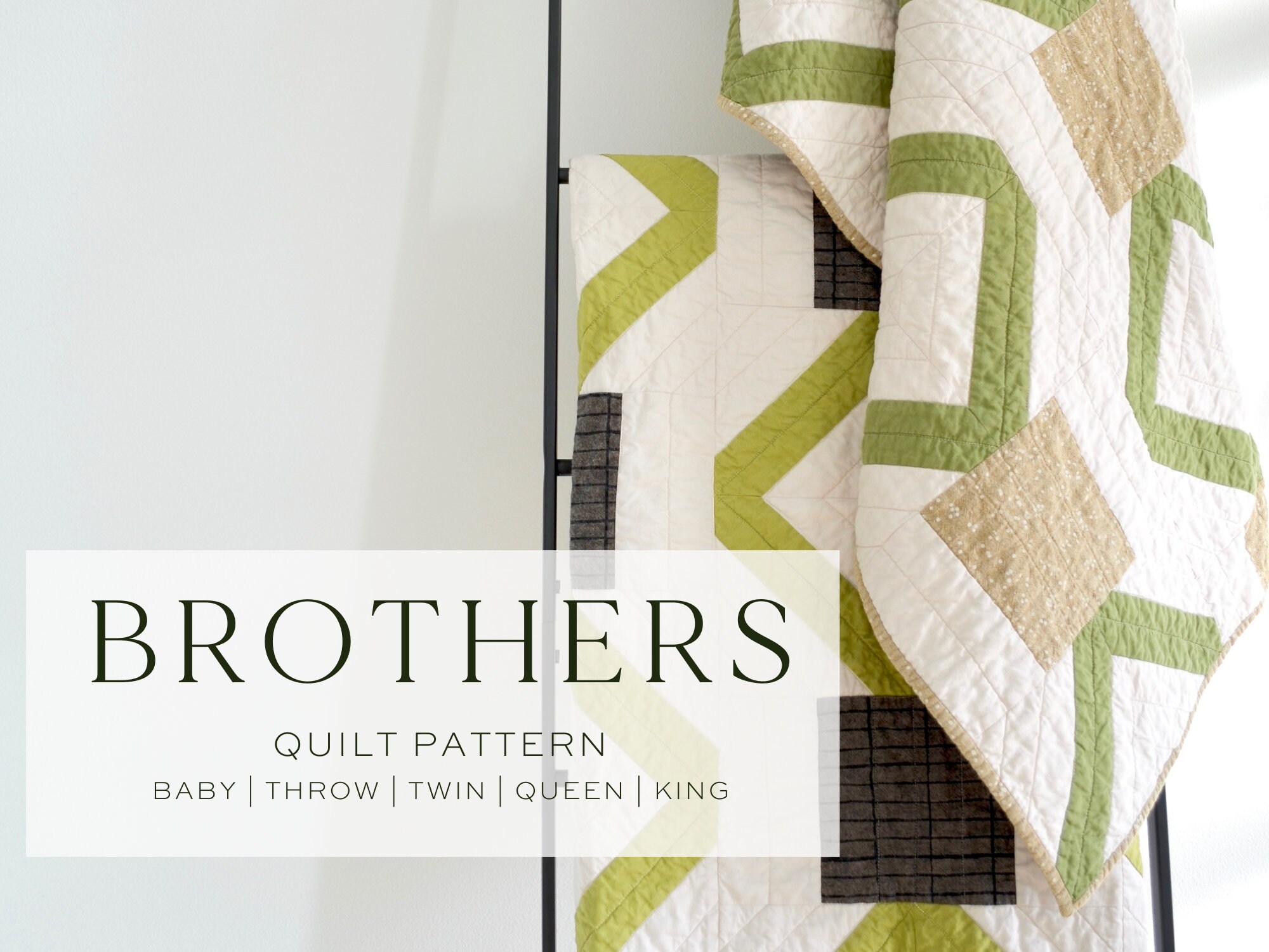 Brothers Pattern Background Brothers Quilt Pattern PDF Download | Modern Quilt Pattern - Etsy