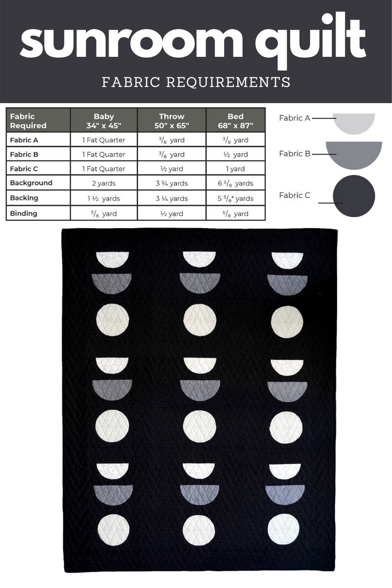 Sunroom Quilt Pattern PDF Download