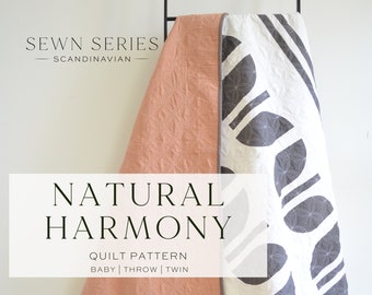 Natural Harmony Quilt Pattern PDF Download | Modern Quilt Pattern