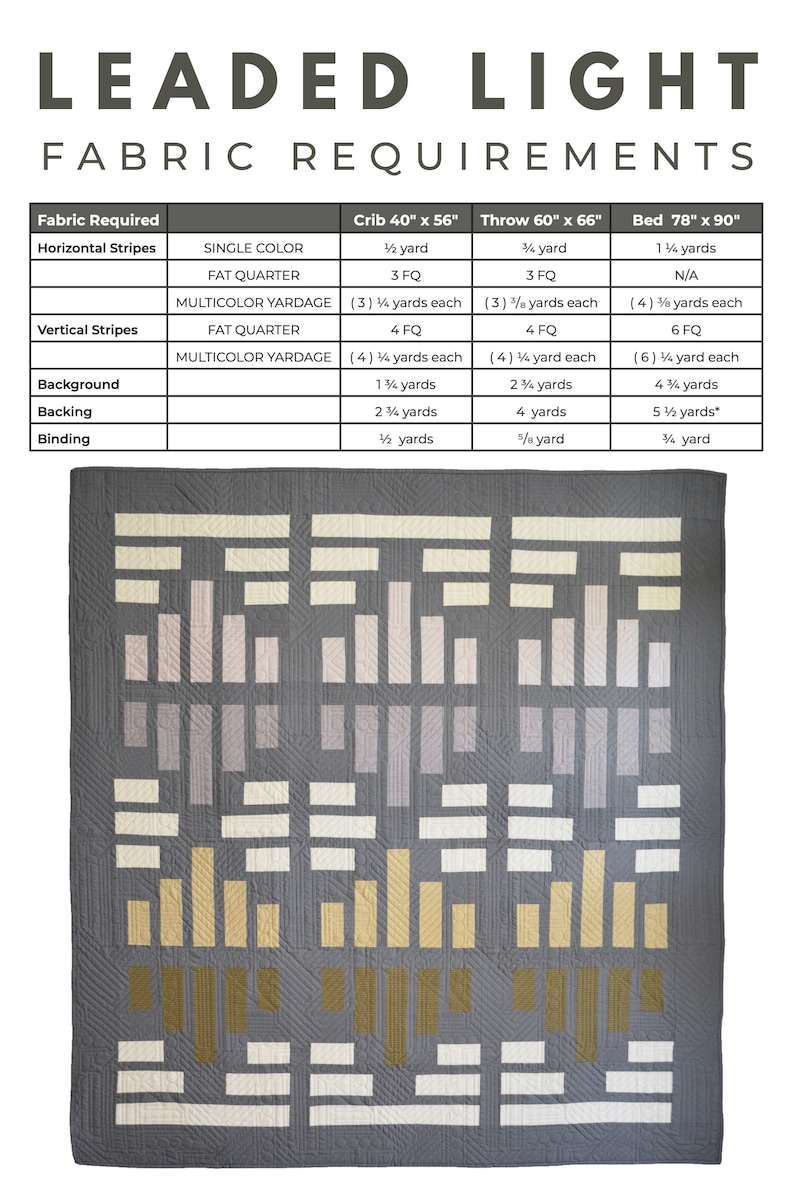 Leaded Light Quilt Pattern PDF Download image 9