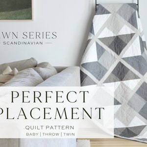 Perfect Placement Quilt Pattern PDF Download | Modern Quilt Pattern