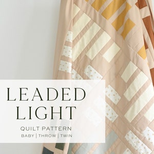 Leaded Light Quilt Pattern PDF Download | Modern Quilt Pattern