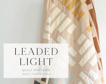 Leaded Light Quilt Pattern PDF Download