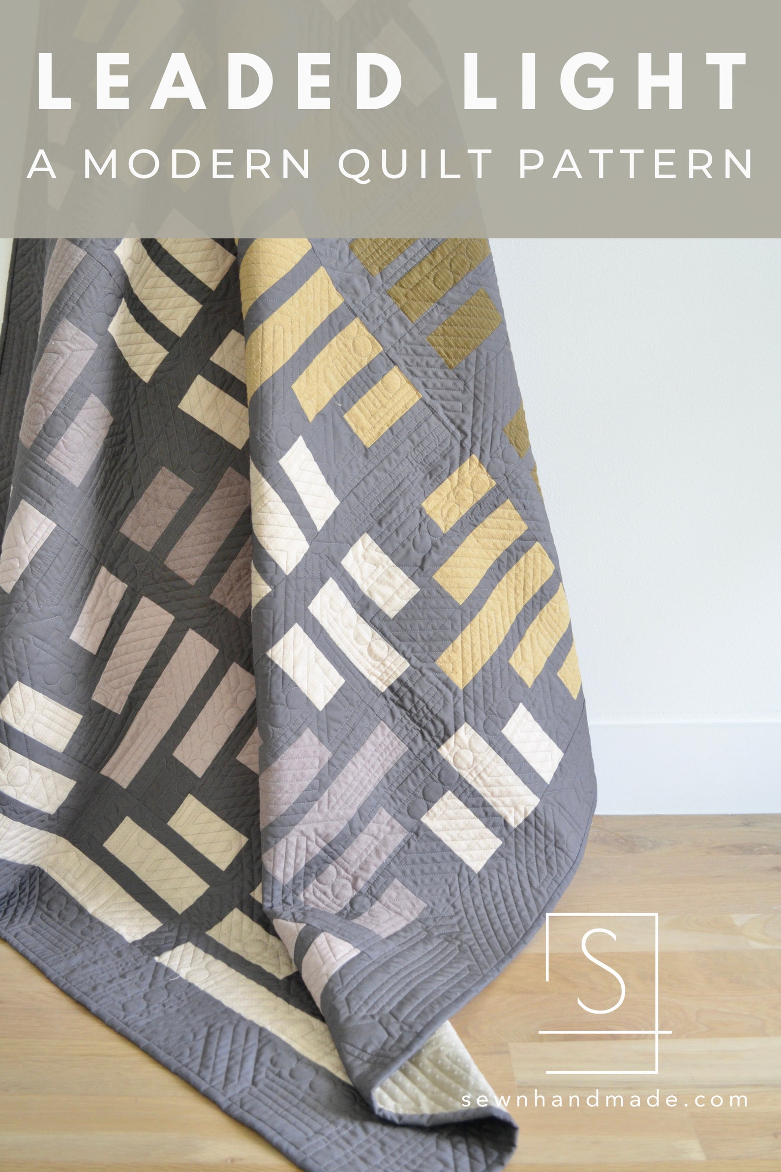 Leaded Light Quilt Pattern PDF Download | Modern Quilt Pattern - Etsy