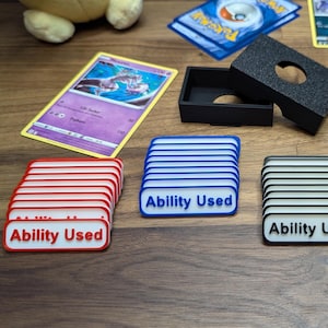 Tokens de habilidade usados do Pokémon TCG