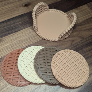 Woven Coaster Set 3D Printed
