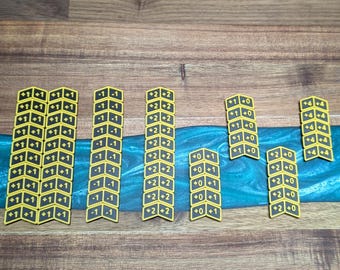Custom MTG Power/Toughness Counters - Magic the Gathering Counter Tokens, Counter/ 60 Token Set, Assorted Colors