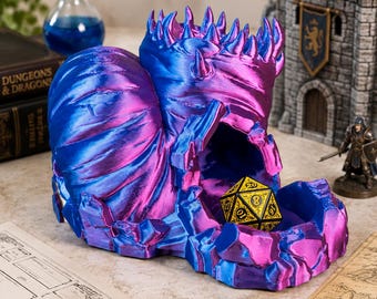 Torre de dados Dunestalker, Torre de dados de dragón, Torre de dados de fantasía, Lanzador de dados D&D, Torre de dados RPG, Regalo para juegos de mesa, Dungeon Master