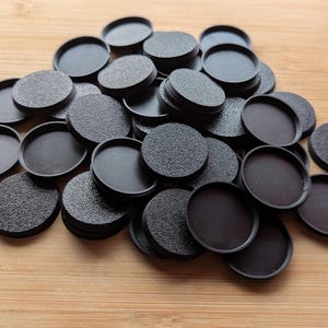 Various Base Sizes for Tabletop Miniatures