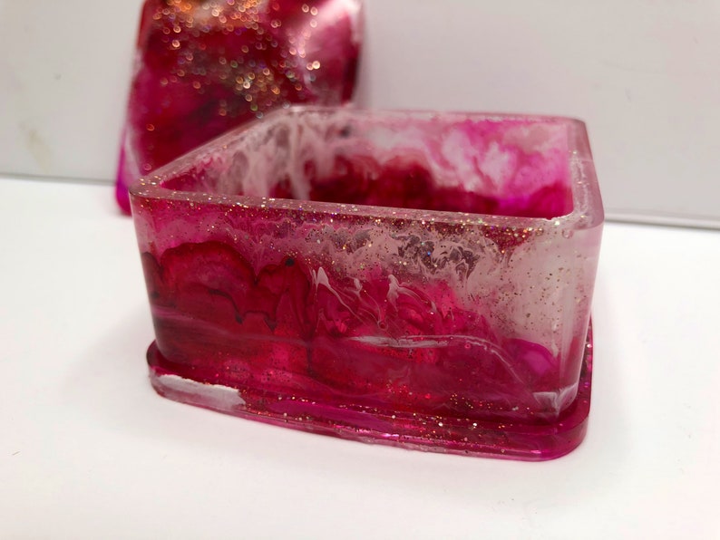 Pink Galaxy Trinket Box