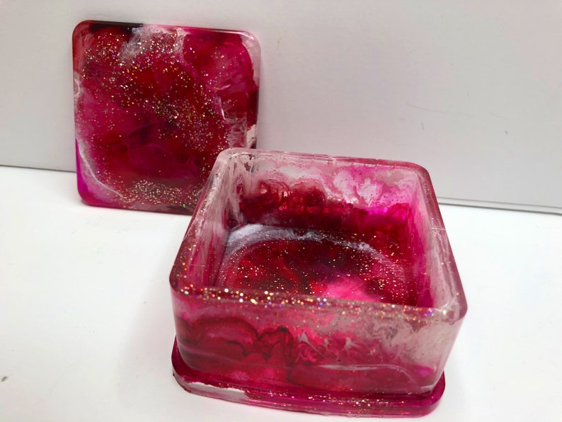 Pink Galaxy Trinket Box