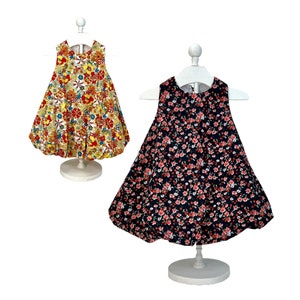 Bubble Dress in Floral Poplin Cotton