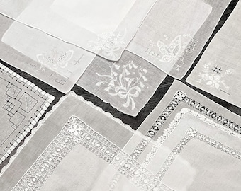 Handkerchiefs - Personalize it! // Wedding Handkerchief, Bridal Hankie, Monogram Hankie, Personalized Handkerchief
