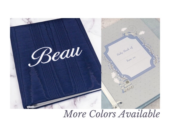 Personalized Beautiful Baby Memo Book Photo Album- Periwinkle, 1 Line of  Personalization