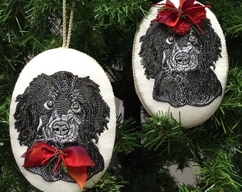 Handmade Cocker Spaniel Holiday Dog Ornament