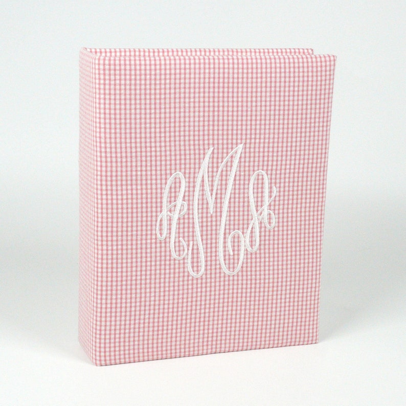 Seersucker Check Cotton Medium Hardbound Photo Album image 2