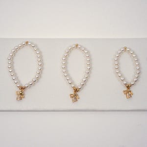 Jeweled Angel Bracelet // Baby&#39;s Angel Bracelet, Baptism Bracelet, Christening Jewelry