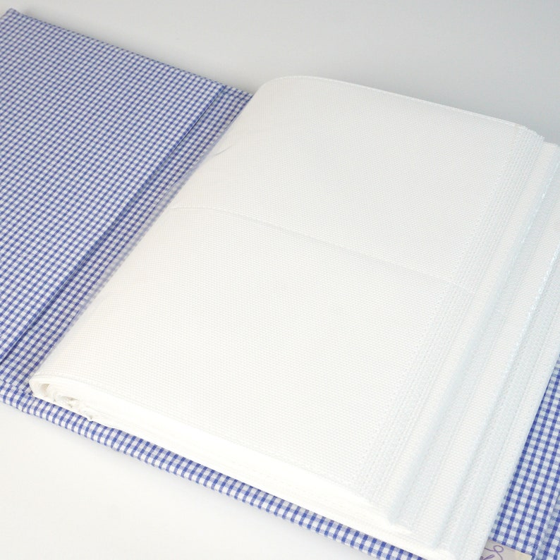 Seersucker Check Cotton Medium Hardbound Photo Album image 5