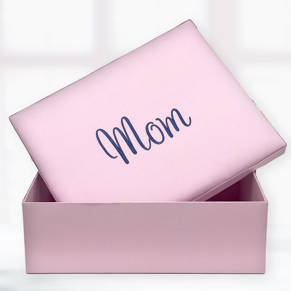 Large Cotton Baby Keepsake Box – Personalized Memory Storage for  Christening, Baptism, or Baby Gifts
