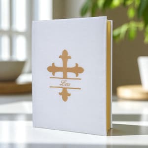 Meine katholische Kinderbibel in Shantung - Großes Kreuz
