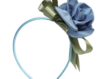 Grote zijden bloem zijden lint verpakt band//peuter meisje bloemen hoofdband