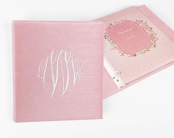 Solid Shantung Baby Memory Book