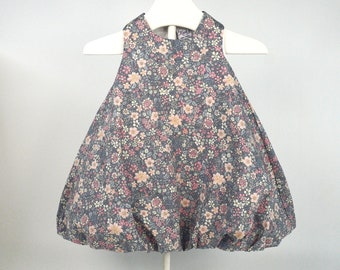 Graues Garden Bubble Kleid