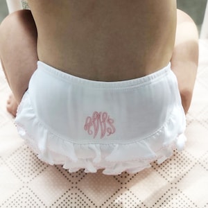 Personalized Baby Bloomers with Ruffles