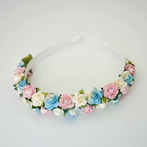 Paper Parchment Flowers Headband