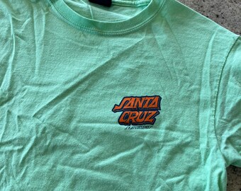 T shirt vintage Santa Cruz skateboard homme taille L tie dye années 90