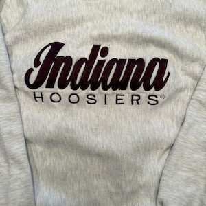 Vintage Indiana University Hoosiers Reverse Weave Crewneck Sweatshirt Size XL