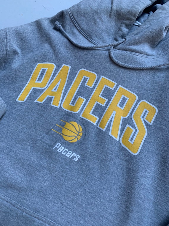 Indiana Pacers Classic Gray Hoodie Sweatshirt Siz… - image 1