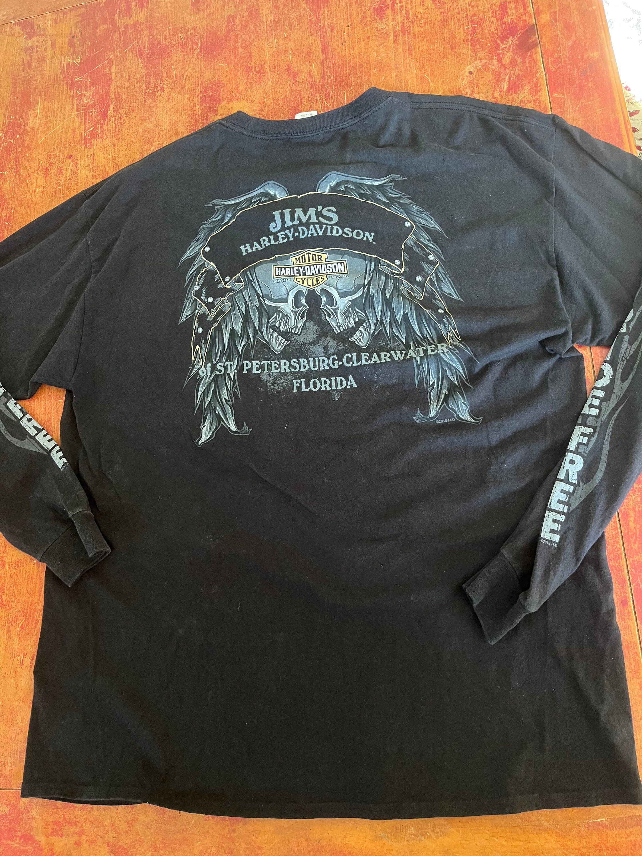 T-shirt Harley Davidson Tampa Fl - Taille XL - Occasion Très Bon état - Couleur Brune