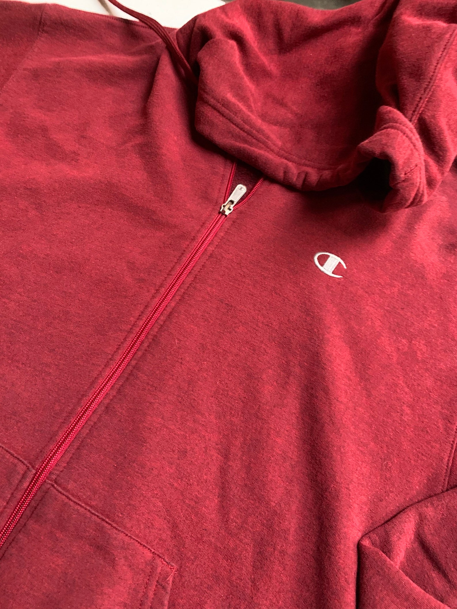Maroon hoodie champion Clearance
