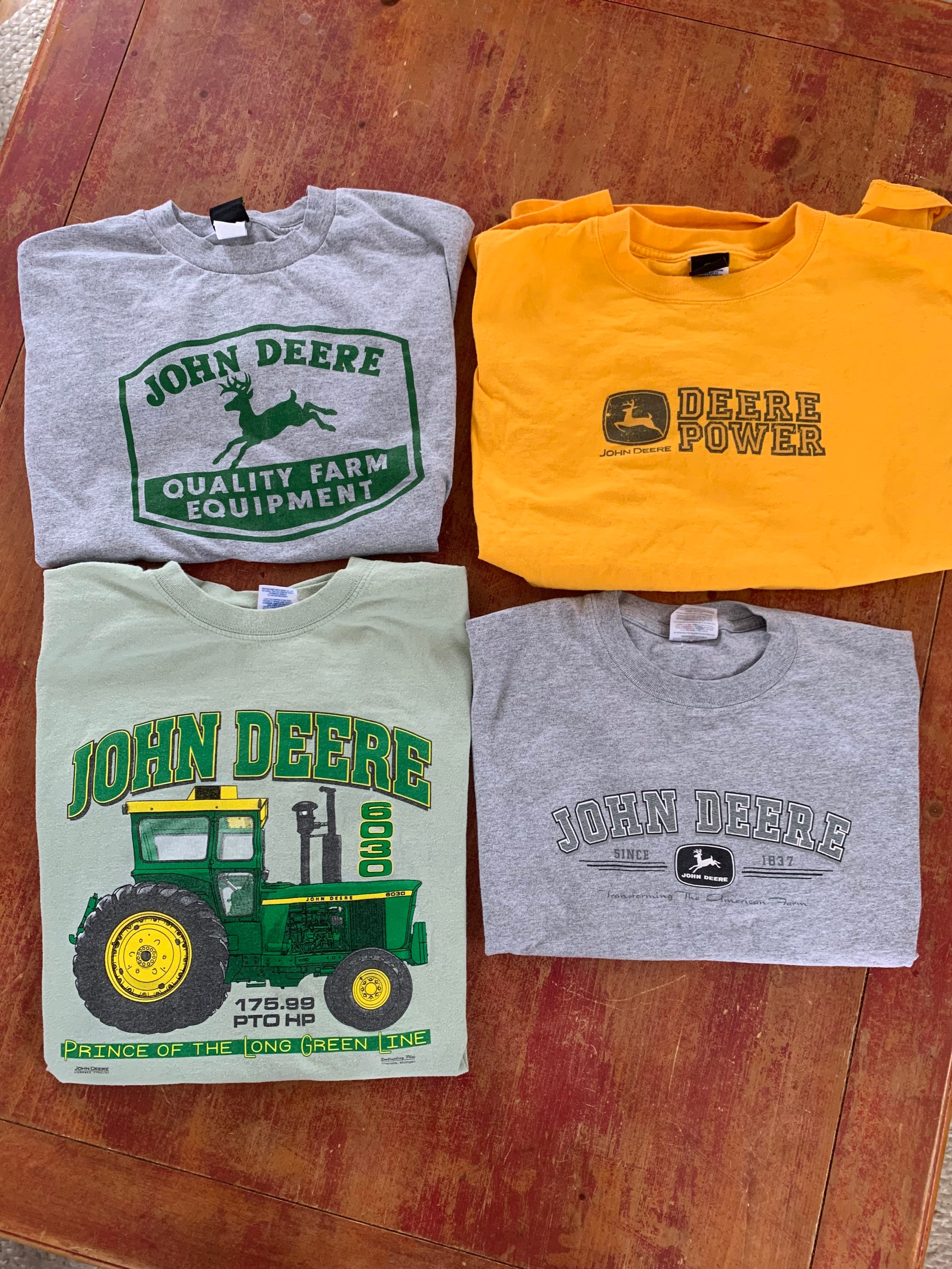 Vintage Lot of 4 John Deere T Shirts All Size XL Green | Etsy