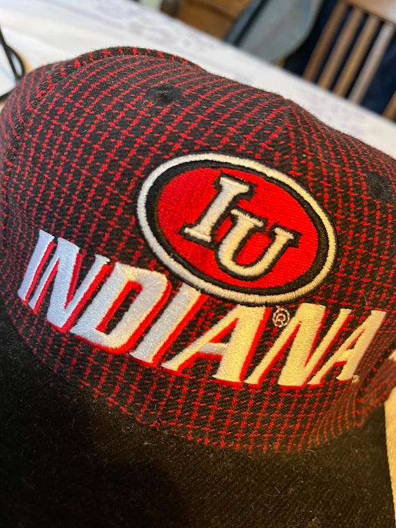 Vintage Indiana IU adjustable Hat Cap Quality Woo… - image 2