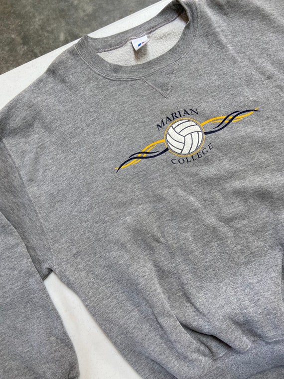Vintage Marian College Volleyball Crewneck Sweatshirt… Gem