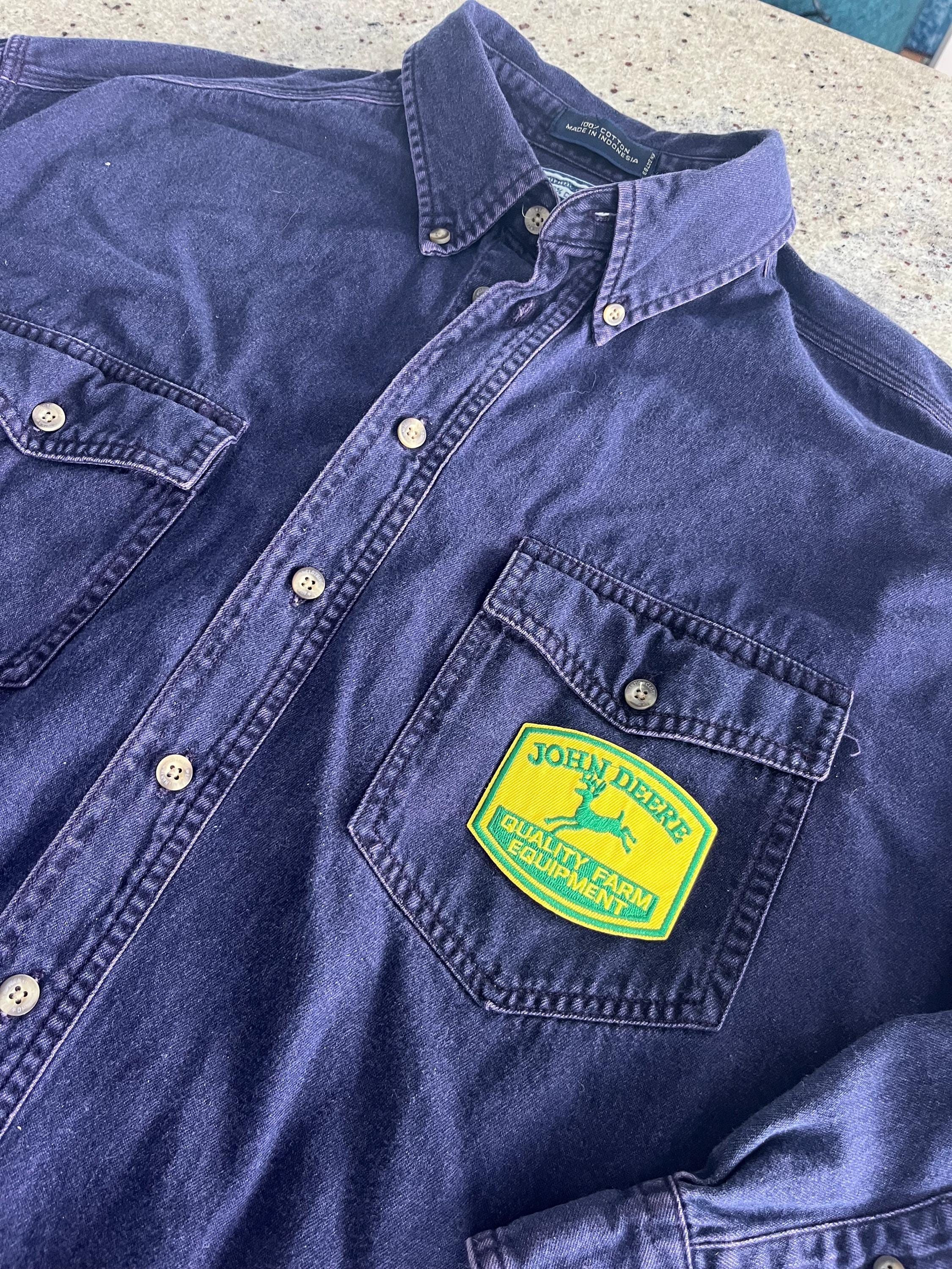 john deere dress shirts John Deere Tractor Big Boys Button Down Dress Shirt Green 10