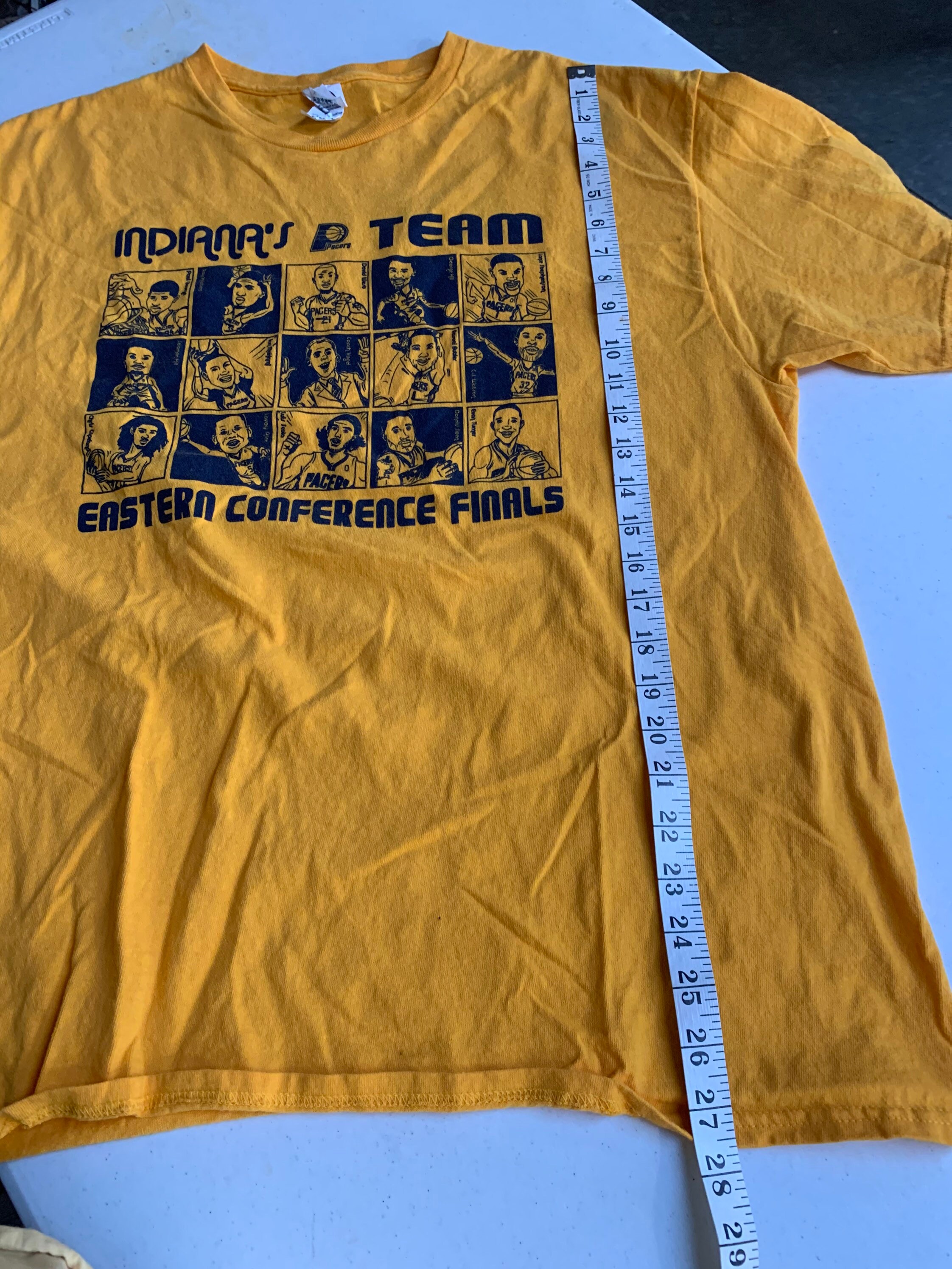 Vintage317Indy Old Indiana Pacers Players T Shirt 2014 Eastern Conference Finals XL Paul George David West Lance Stephenson