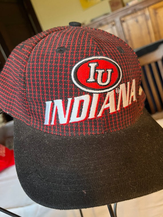 Vintage Indiana IU adjustable Hat Cap Quality Woo… - image 10