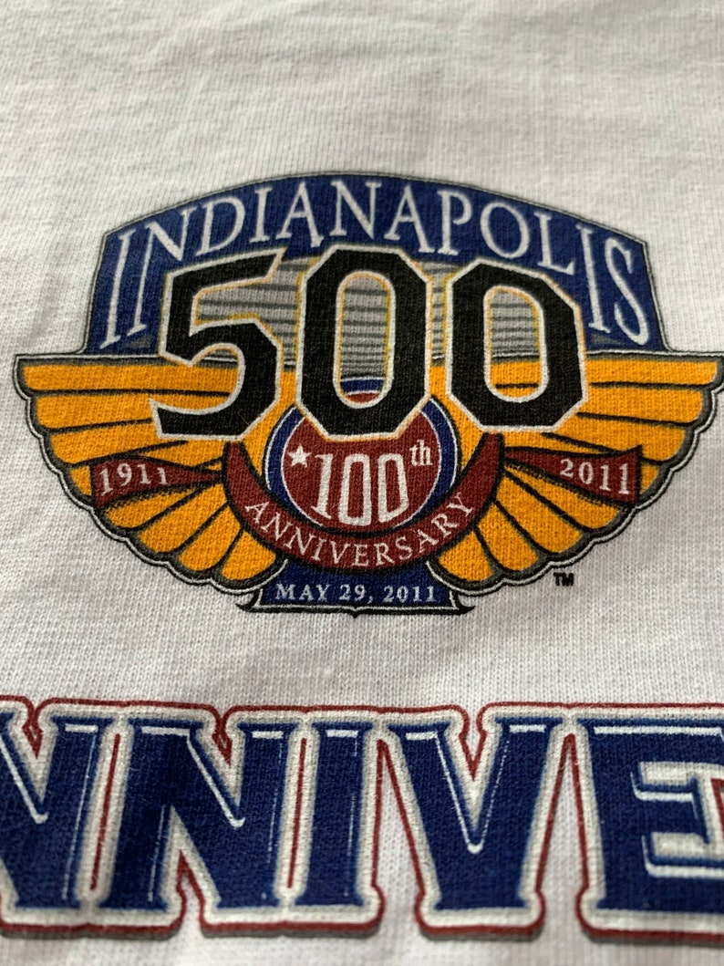 Indy 500 IMS 100th Anniversary T Shirt Indianapolis Motor Speedway Size 2XL