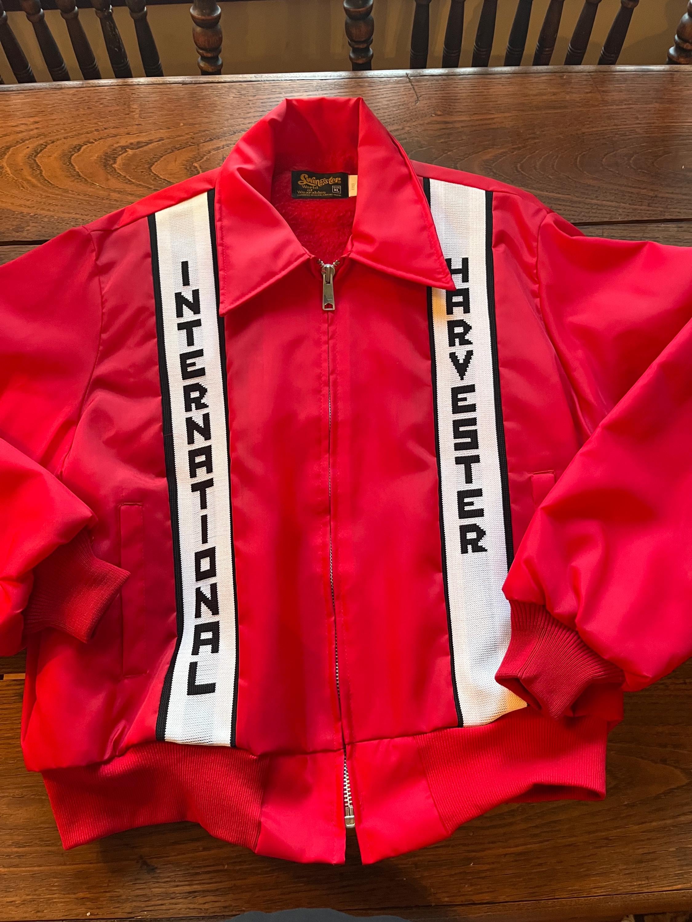 Vintage 60s 70s International Harvester Jacket Size XL Embroidered