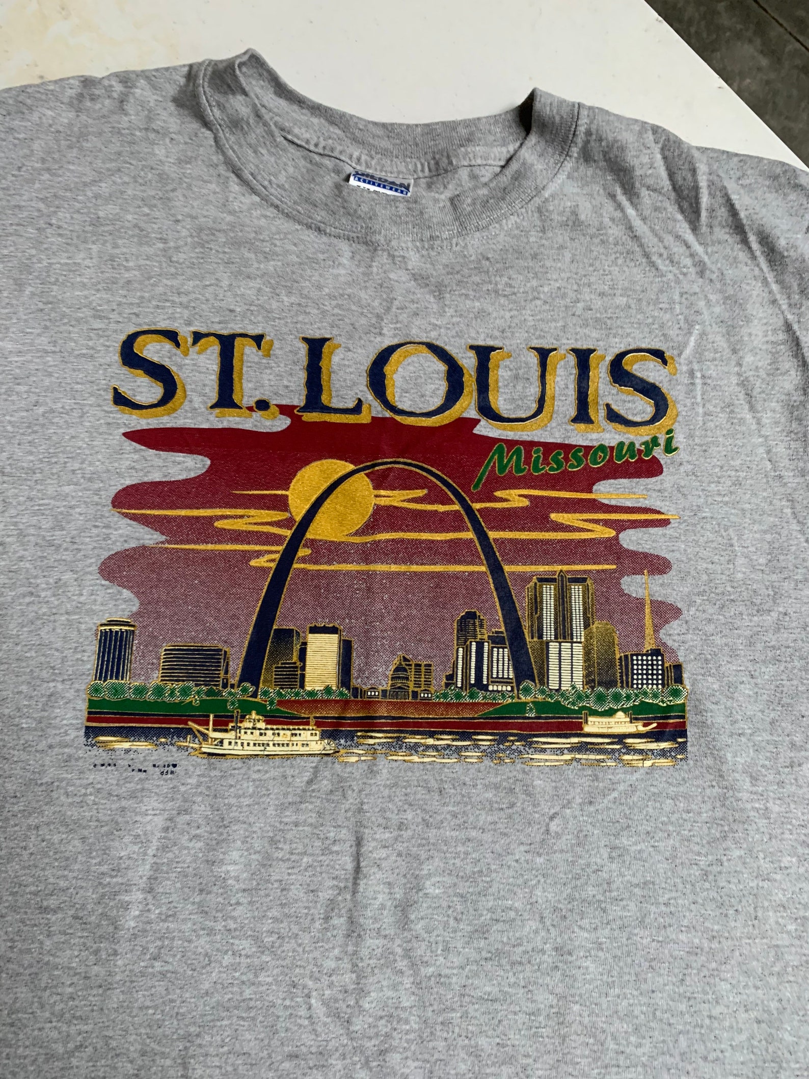 Vintage St Louis Missouri Graphic T Shirt Size Large Awesome - Etsy