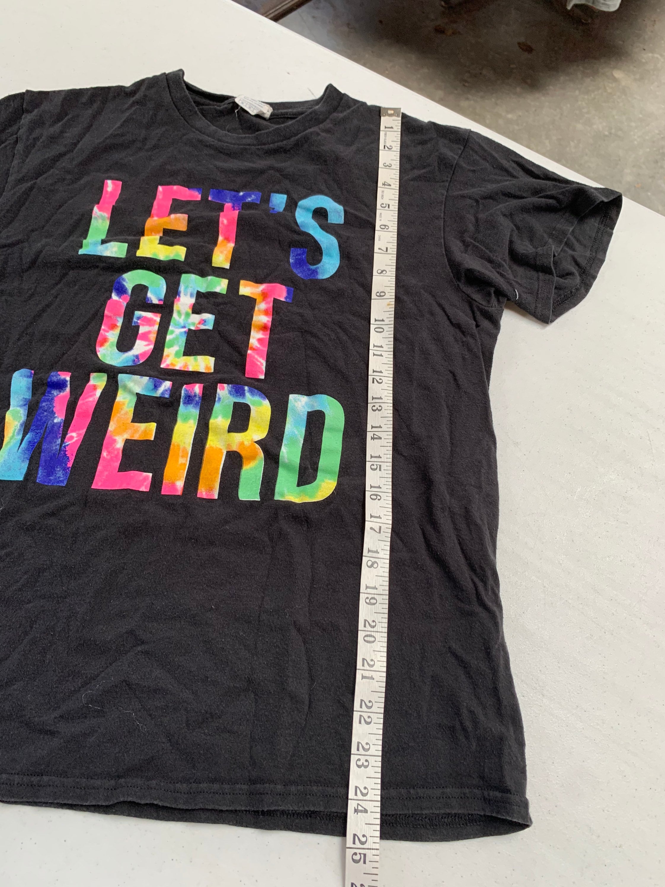 Let's Get Weird T Shirt Size Medium Colorful Design - Etsy