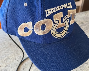 Casquette Snapback Indianapolis Colts Vintage – Neuf Sans étiquette, Unisexe