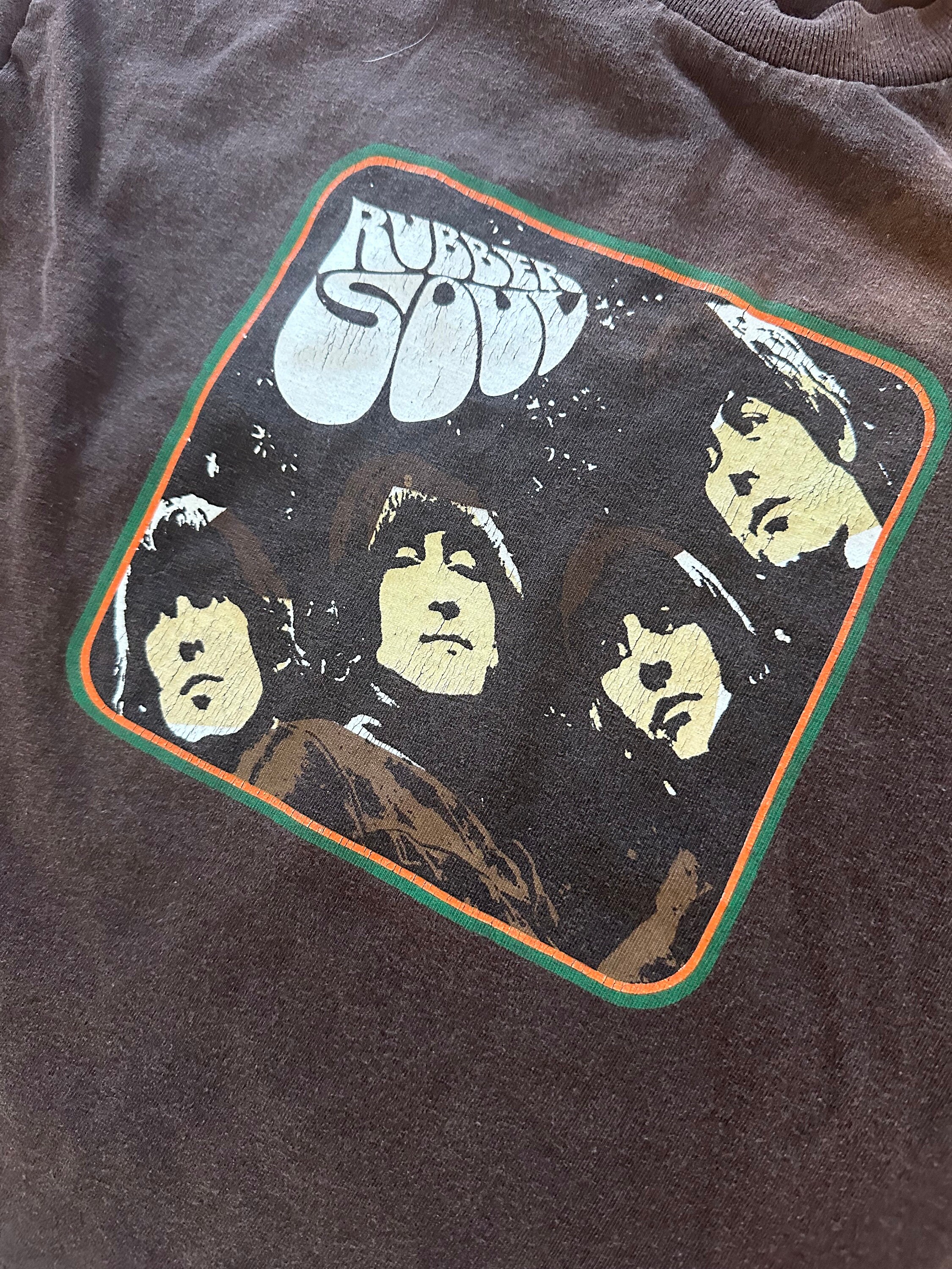 The Beatles Rubber Soul T Shirt Awesome Faded Worn Patina Size