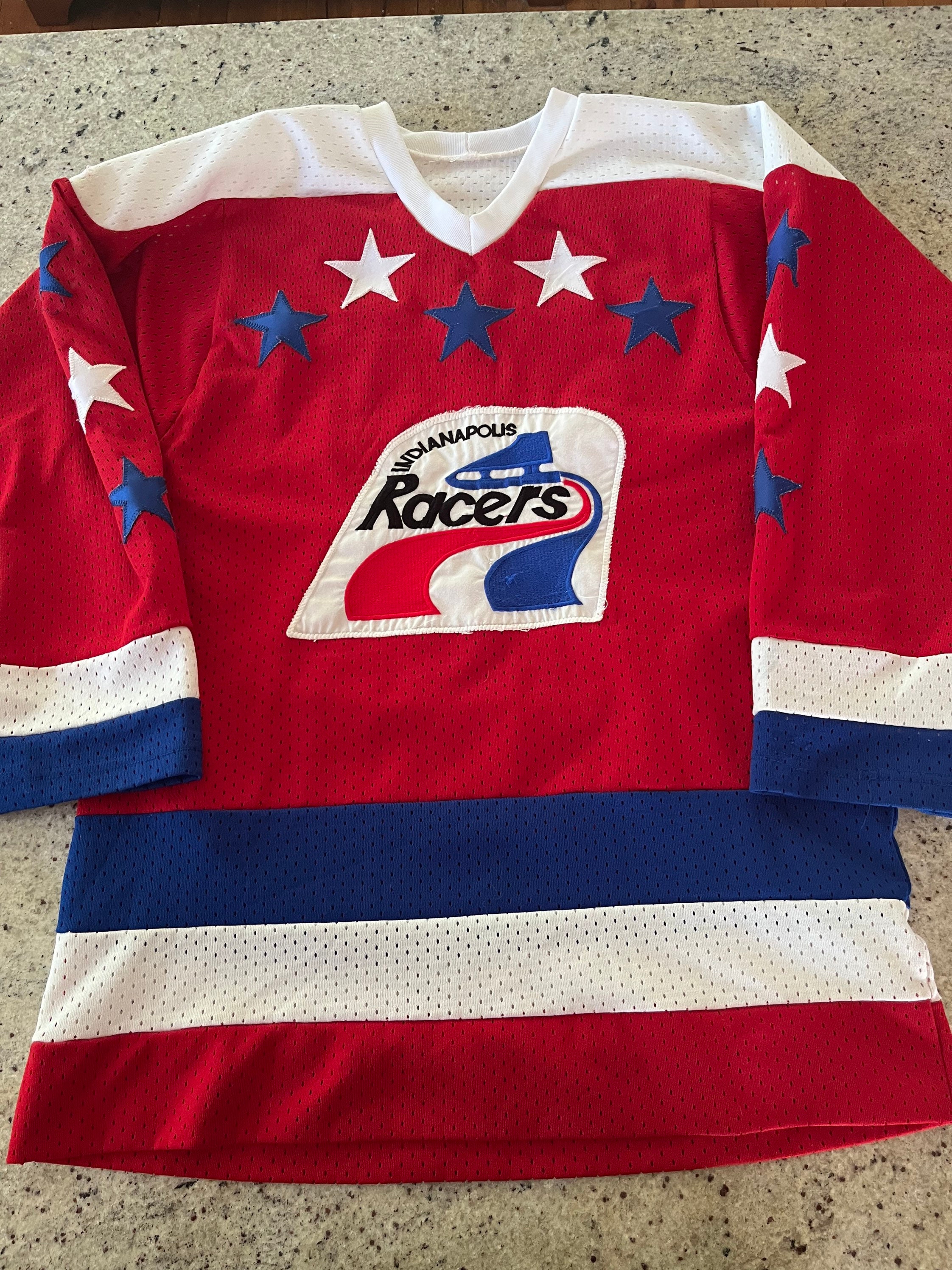 Vintage 1970s Indianapolis Racers Hockey Jersey Player Pearson 
