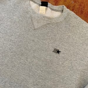 Vintage Starter Marke Crewneck Sweatshirt Größe XL Classic grau mit schwarzem Logo