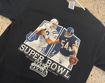 Vintage Indianapolis Colts Vs Chicago Bears Super Bowl XLI (41) T