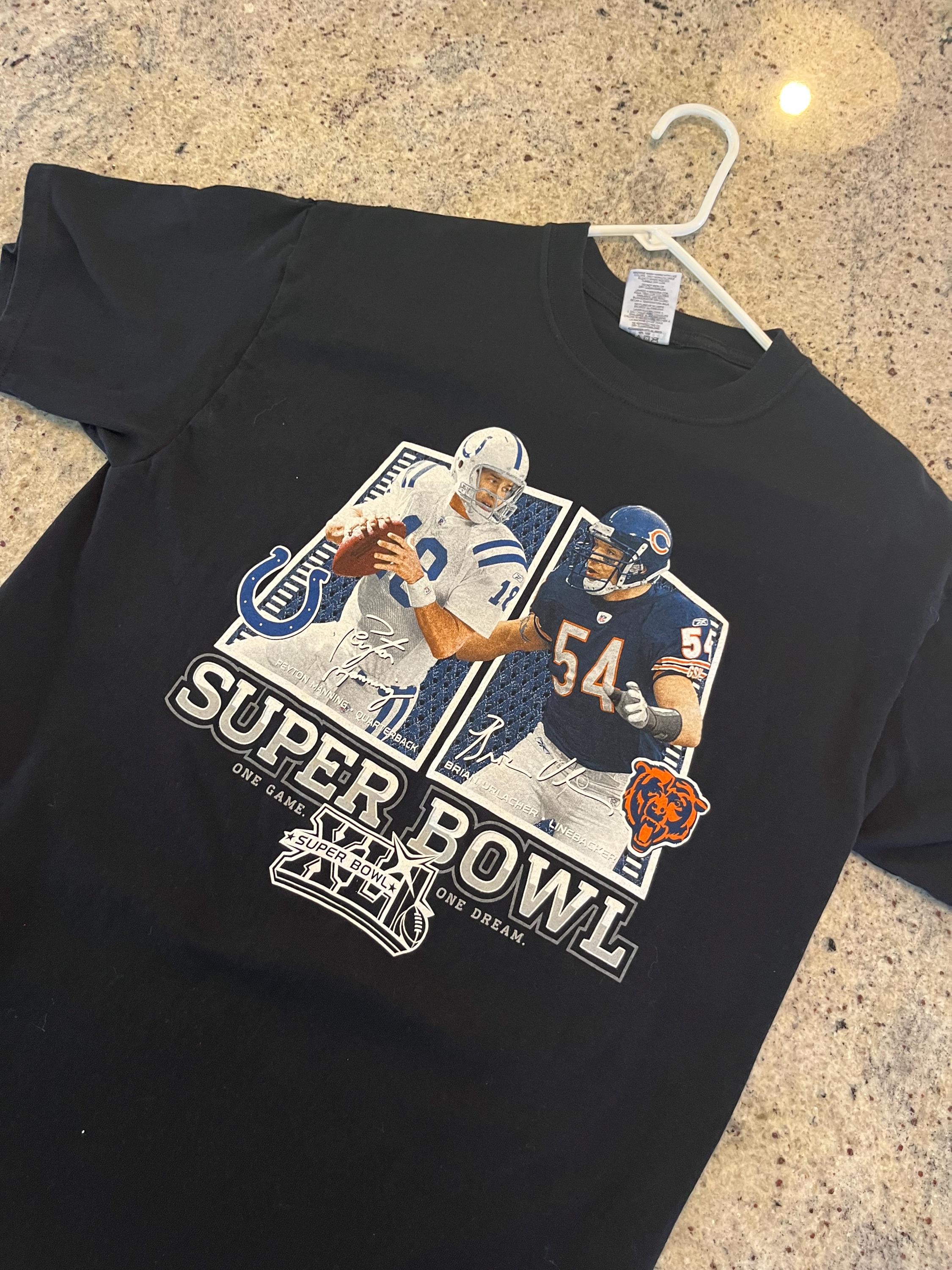 Vintage Indianapolis Colts Vs Chicago Bears Super Bowl XLI (41) T